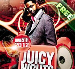 酒吧迪吧海报：Juicy Nights Flyer vol.3